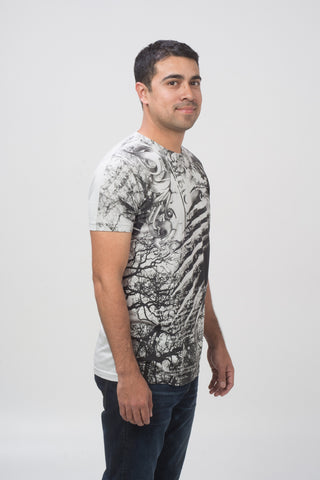 Grey Short Sleeve Generic Graphic Tee