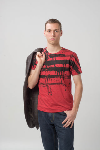 Red Short Sleeve Generic Graphic Tee