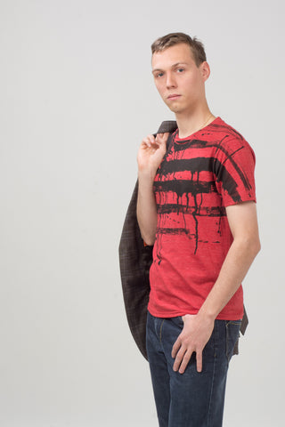 Red Short Sleeve Generic Graphic Tee