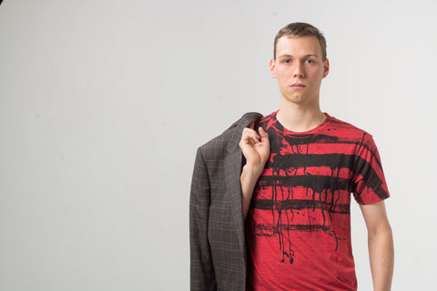 Red Short Sleeve Generic Graphic Tee