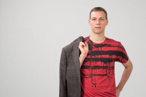 Red Short Sleeve Generic Graphic Tee