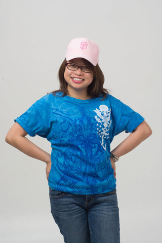 Blue Short Sleeve Generic Graphic Tee